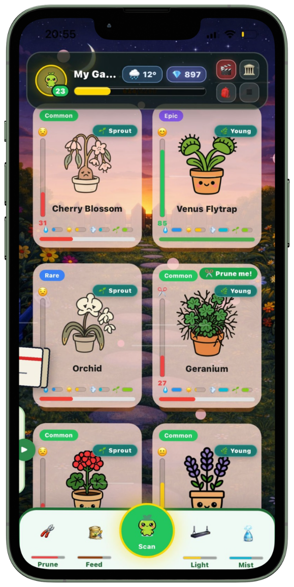 Chloris garden grid